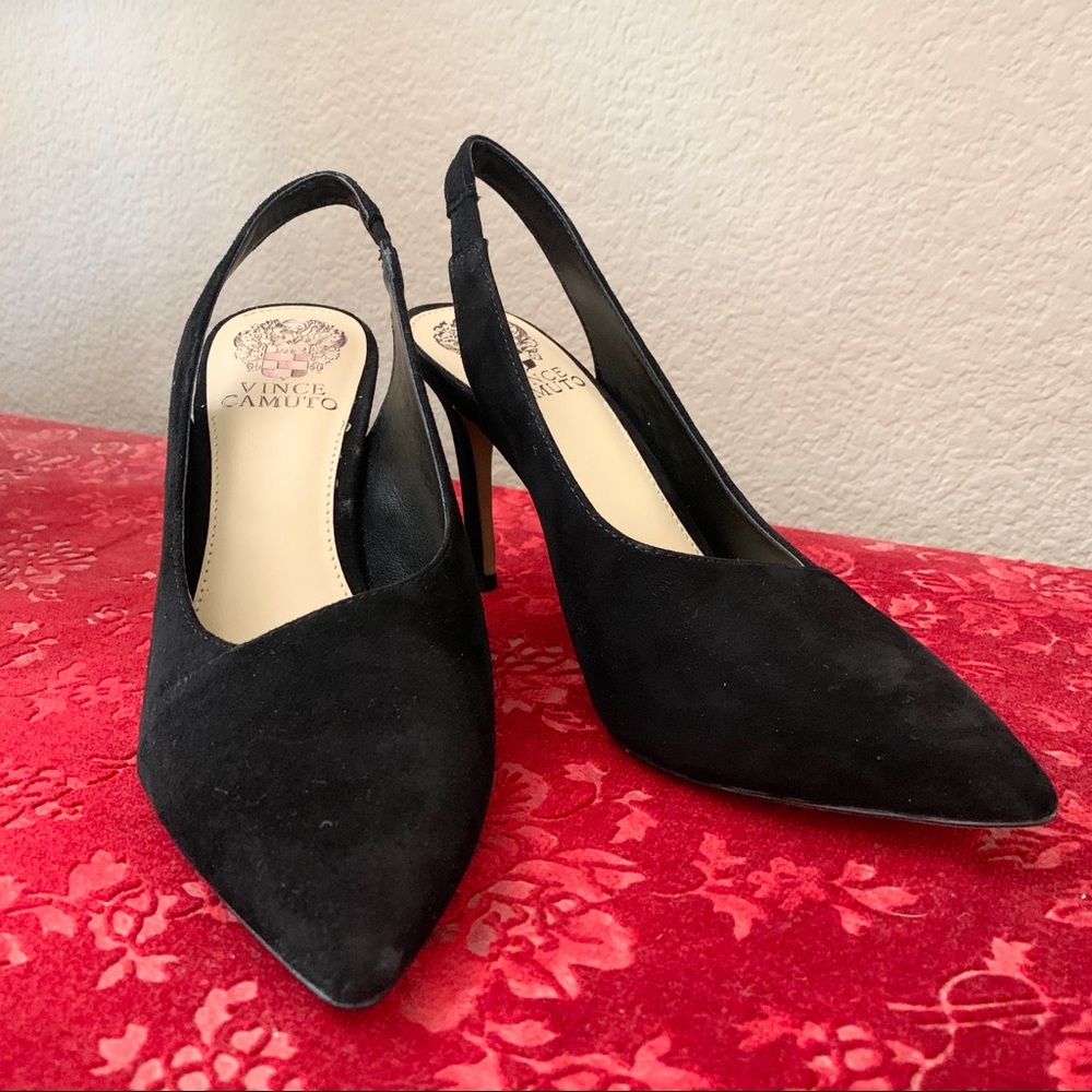 NIB Vince Camuto Black Slingback Pump, 6.5